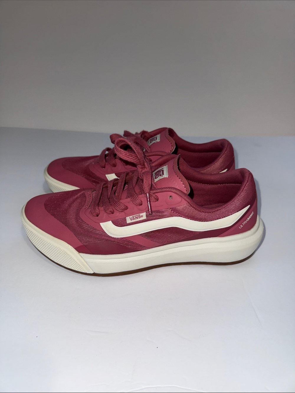 Vans Berry Pink Low-Top Lace-Up Sneakers
